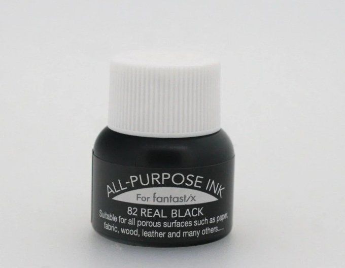 Tsukineko, Flacon d'encre All-Purpose, 15ml - Couleur : Real black