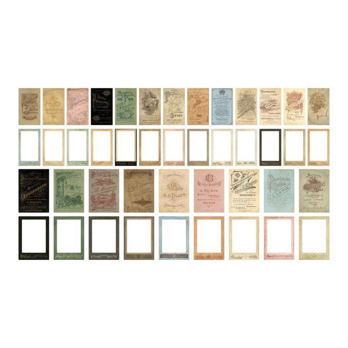 44 pièces, cartes et cadres - Idea-ology, tim holtz