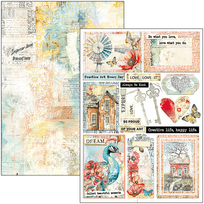 Ciao Bella, collection Majestic dream, Format A4 - 9 feuilles - 190gsm 