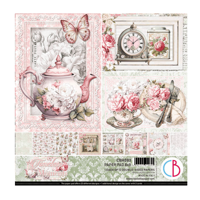 Ciao Bella, collection Timeless moments - 20x20cm - 12 feuilles - 190gsm 