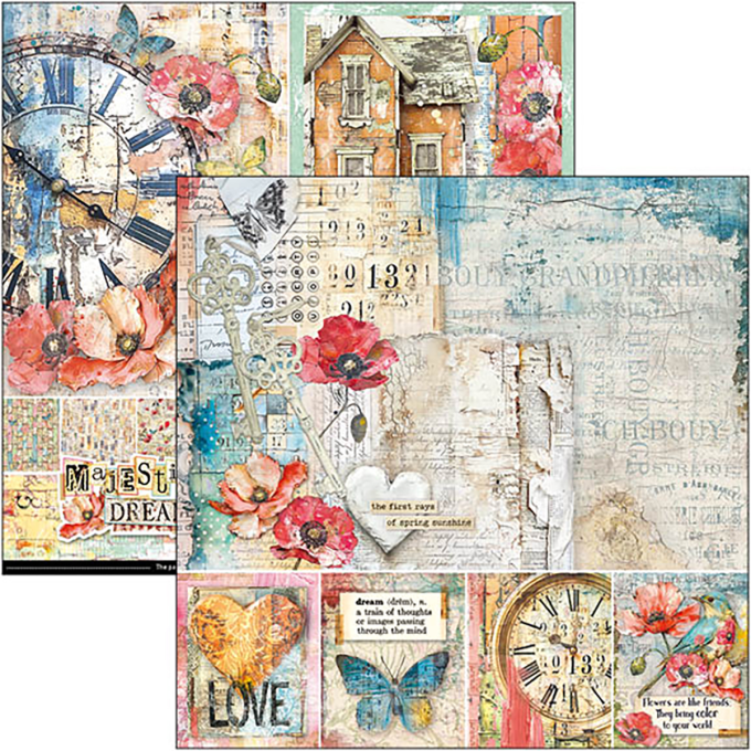 Ciao Bella, collection Majestic dream - 20x20cm - 12 feuilles - 190gsm