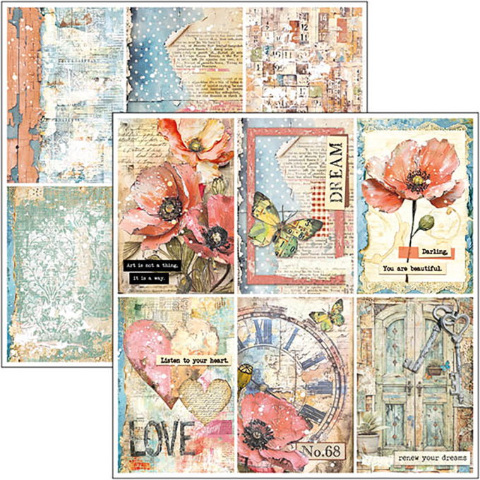 Ciao Bella, collection Majestic dream - 20x20cm - 12 feuilles - 190gsm