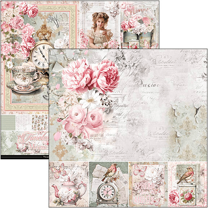 Ciao Bella, collection Timeless moments -  30x30cm - 12 feuilles - 190gsm