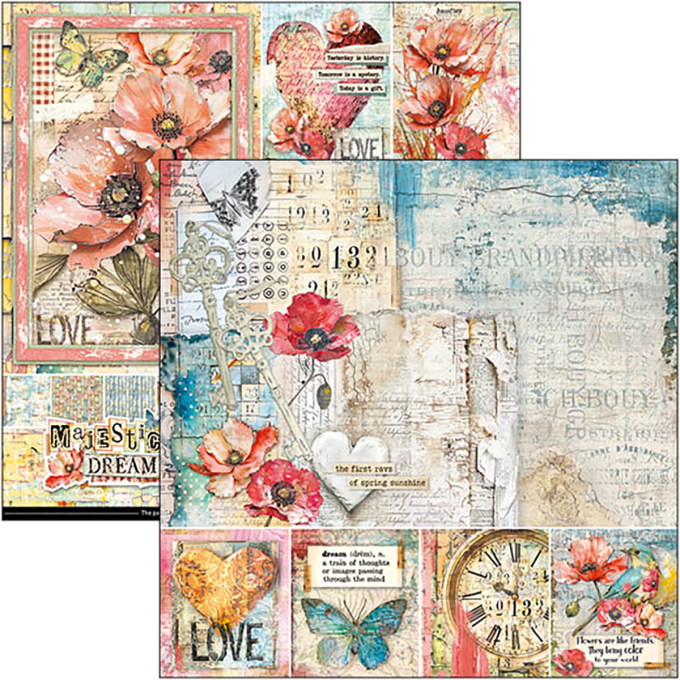 Ciao Bella, collection Majestic dream -  30x30cm - 12 feuilles - 190gsm