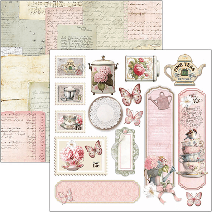 Ciao Bella, collection Timeless moments, Format 15x15cm, 24 feuilles, 190gsm (éléments à découper) 