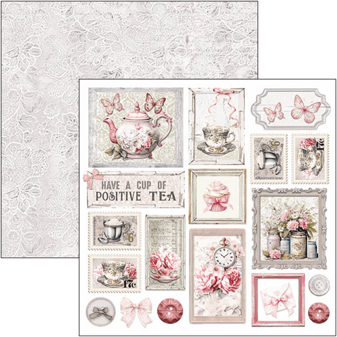 Ciao Bella, collection Timeless moments, Format 15x15cm, 24 feuilles, 190gsm (éléments à découper) 