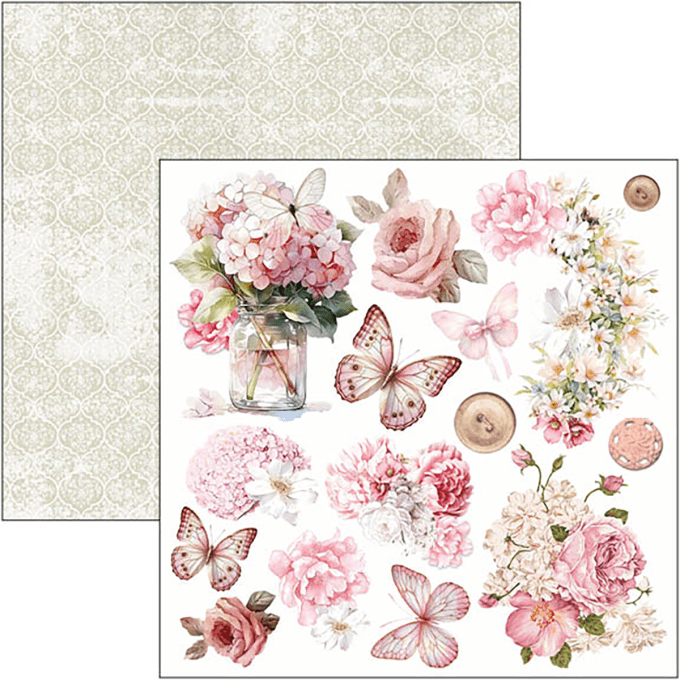 Ciao Bella, collection Timeless moments, Format 15x15cm, 24 feuilles, 190gsm (éléments à découper) 