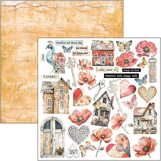 Ciao Bella, collection Majestic dream, Patterns - 30x30cm - 8 feuilles - 190gsm