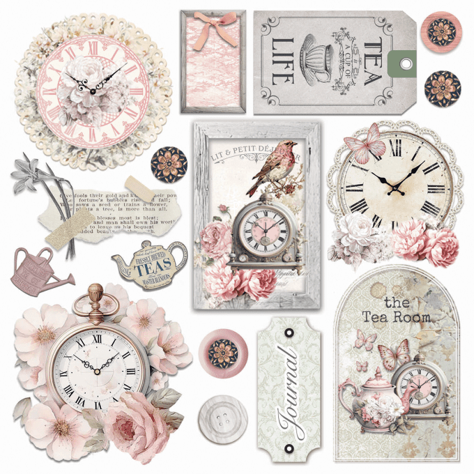 Ciao Bella, Papier vellum - collection Timeless Memories - 15x15cm - 6 feuilles, 92g