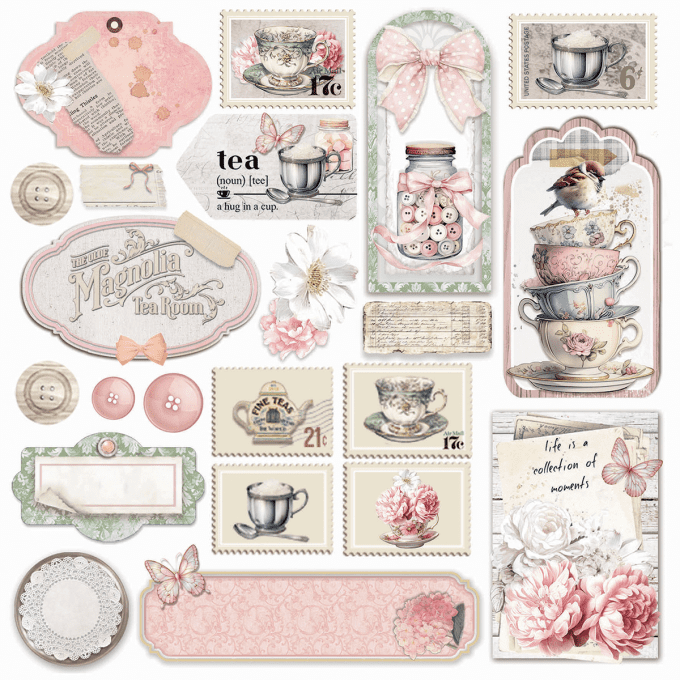 Ciao Bella, Papier vellum - collection Timeless Memories - 15x15cm - 6 feuilles, 92g