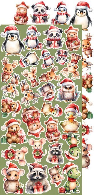 Ensemble de 18 feuilles, 15x30cm, collection : Christmas Everywhere - Craft O Clock, 250g