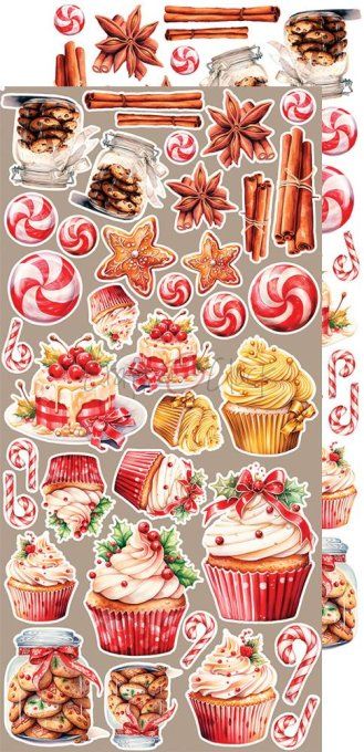 Ensemble de 18 feuilles, 15x30cm, collection : christmas Everywhere - Craft O Clock, 250g