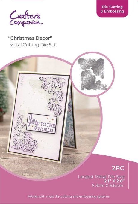 2 Dies/matrices de découpe, Crafter's companion - Christmas decor