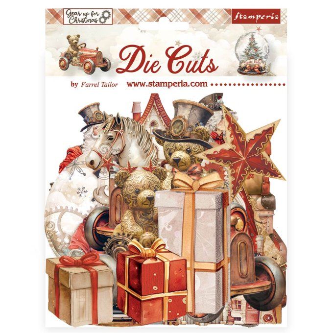 Die-cuts, collection : Gear up for christmas - Stamperia