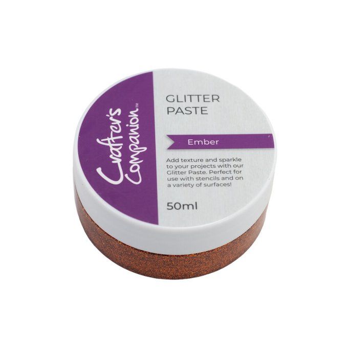 Glitter paste, Halloween & Fall, Crafter's companion, couleur : Ember - 50ml