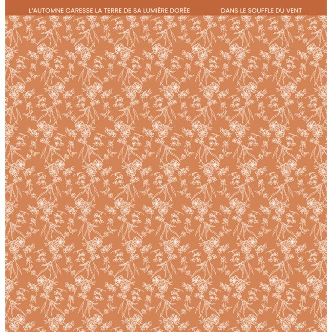 Florilèges Design, 30x30cm - Collection Carnet nature, 10 feuilles