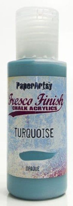 PaperArtsy - Fresco Finish, couleur : Turquoise, opaque - 50ml 