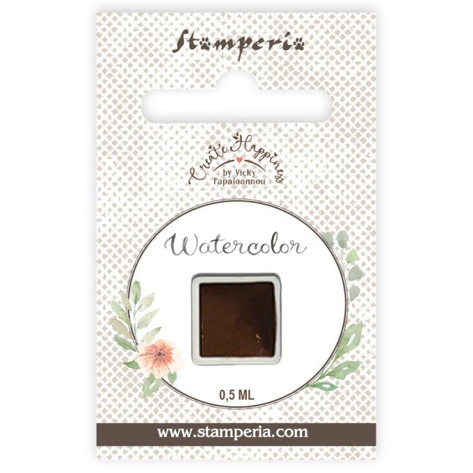 Stamperia - Aquarelle - 0.5ml - recharge - Marron