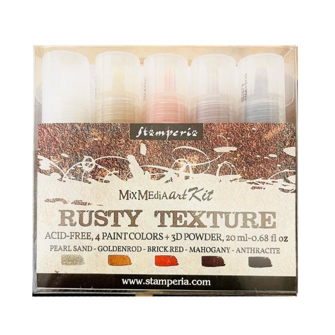 Stamperia - 5 Peintures acryliques - lot de 5x20ml - Rusty