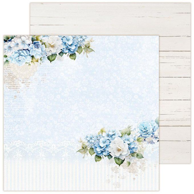 LemonCraft - Bloc de 6 feuilles, 30x30cm - Hydrangea - 250g 