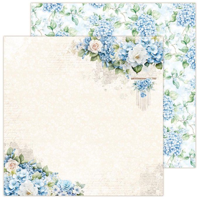 LemonCraft - Bloc de 6 feuilles, 30x30cm - Hydrangea - 250g 