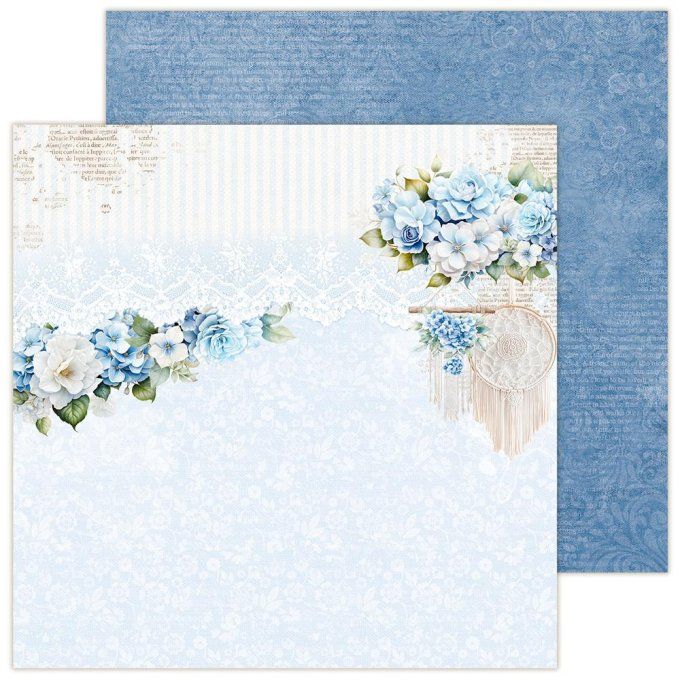 LemonCraft - Bloc de 6 feuilles, 30x30cm - Hydrangea - 250g 