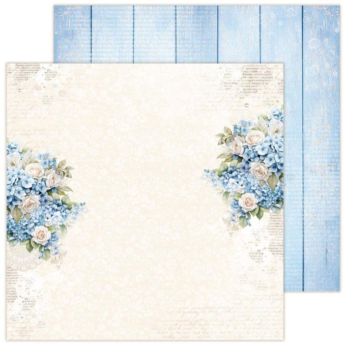 LemonCraft - Bloc de 6 feuilles, 30x30cm - Hydrangea - 250g 