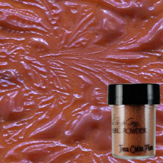 Poudre à embosser, couleur Terra cotta plum