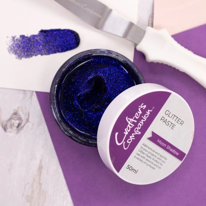 Glitter paste, Halloween & Fall, Crafter's companion, couleur : moon shadow - 50ml 