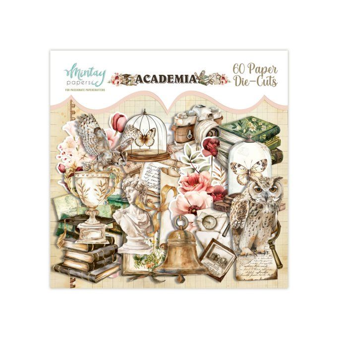 Ensemble de 60 die-cuts, Collection Academia