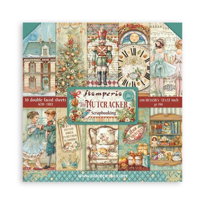 Papier scrapbooking, 30.5x30.5cm, The Nutcracker, Stamperia