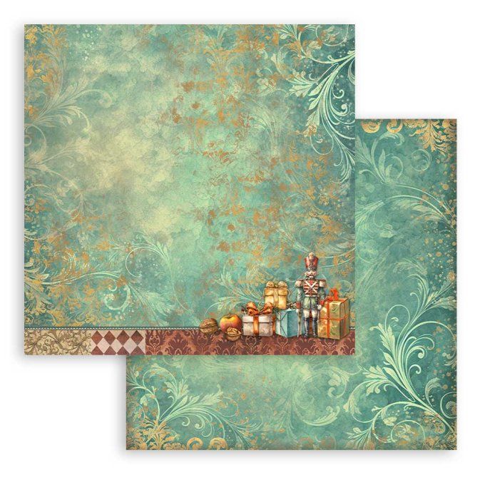 Papier scrapbooking, 30.5x30.5cm, The Nutcracker, Stamperia - Background