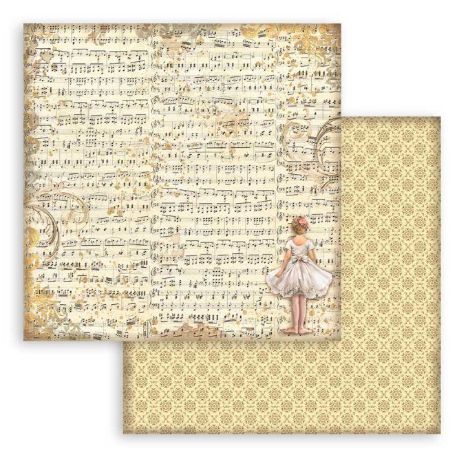 Papier scrapbooking, 30.5x30.5cm, The Nutcracker, Stamperia - Background