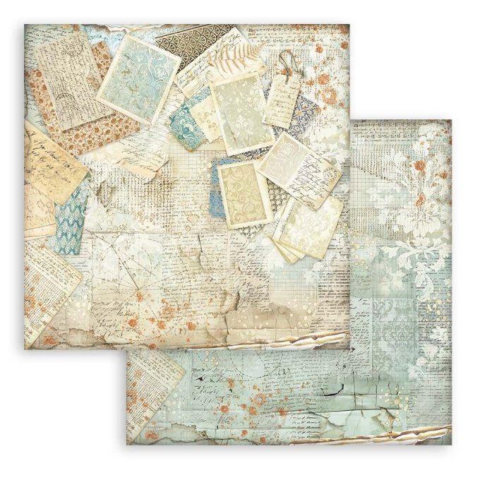 Papier scrapbooking, 30.5x30.5cm, Alterego  - Stamperia - 10 feuilles - Background