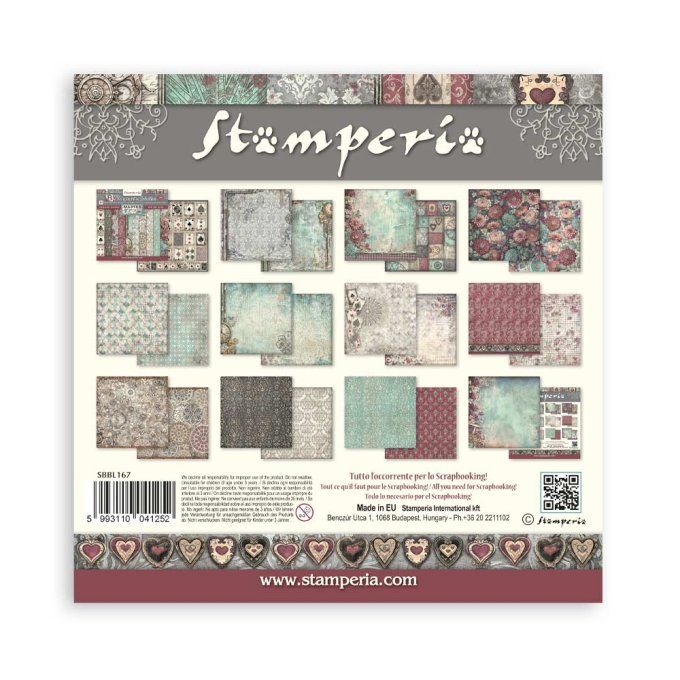 Papier scrapbooking, 30.5x30.5cm, Master of magic  - Stamperia - 10 feuilles - Background