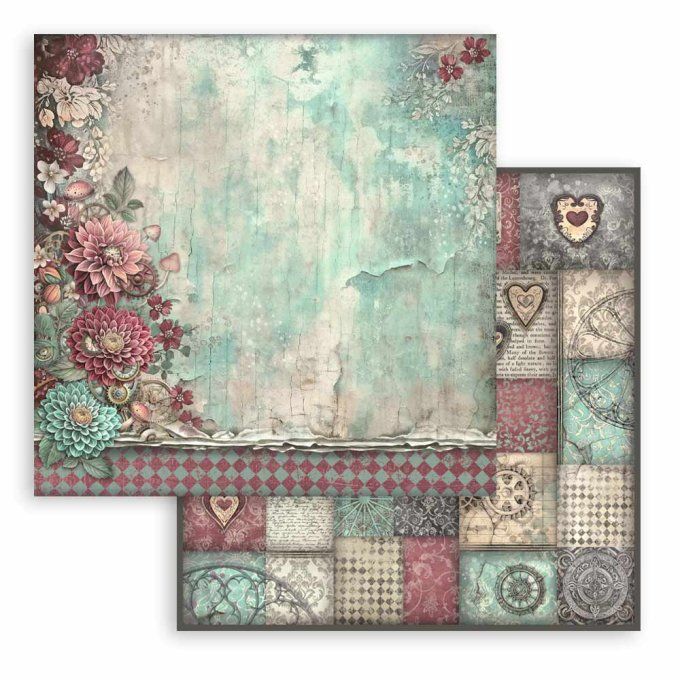 Papier scrapbooking, 30.5x30.5cm, Master of magic  - Stamperia - 10 feuilles - Background