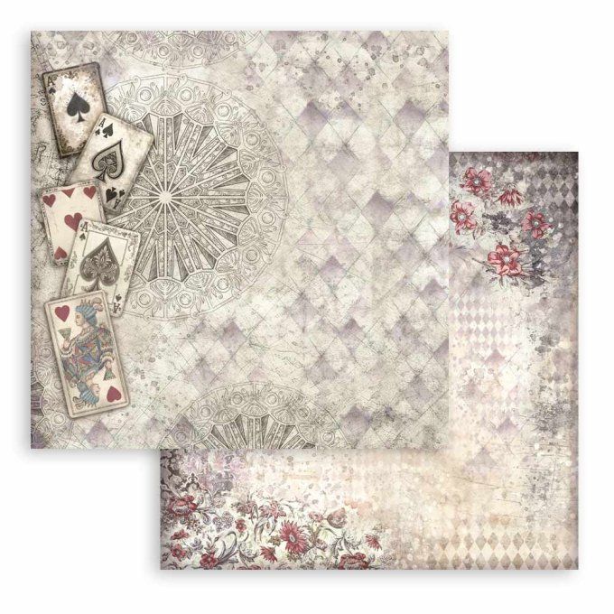 Papier scrapbooking, 30.5x30.5cm, Master of magic  - Stamperia - 10 feuilles - Background