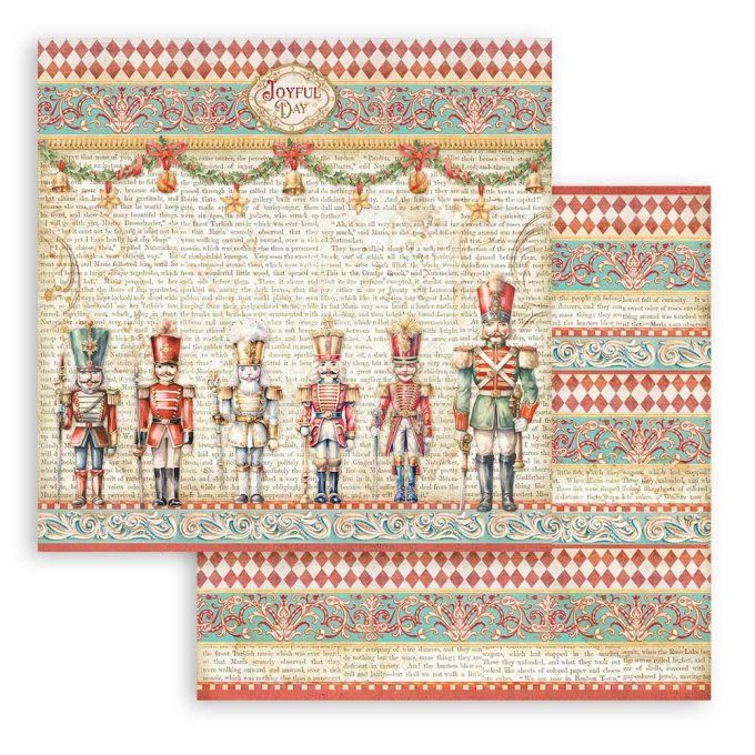 Papier scrapbooking, 20x20cm, The Nutcracker