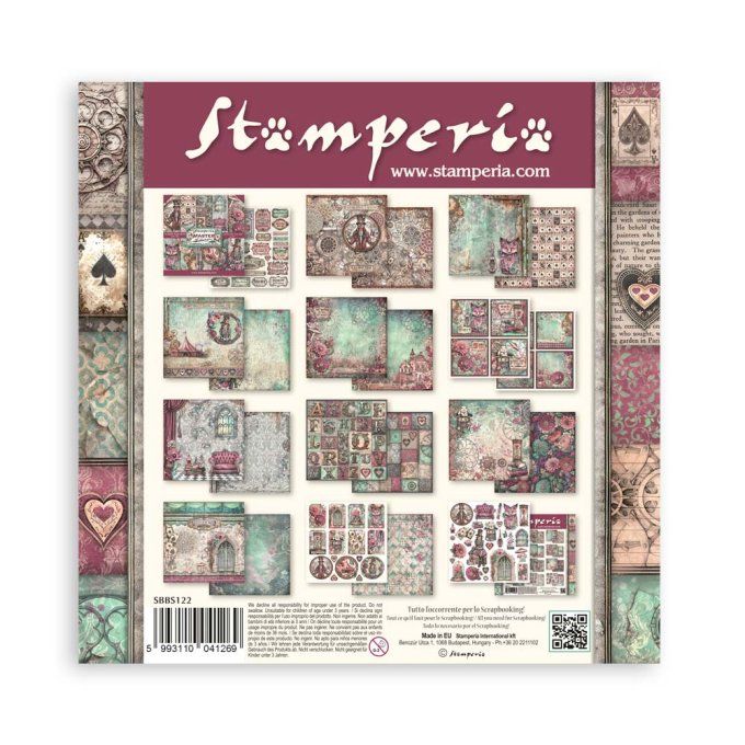 Papier scrapbooking, 20x20cm, Master of magic - Stamperia - 10 feuilles