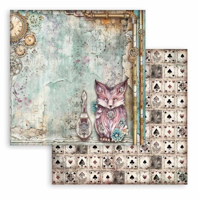 Papier scrapbooking, 20x20cm, Master of magic - Stamperia - 10 feuilles