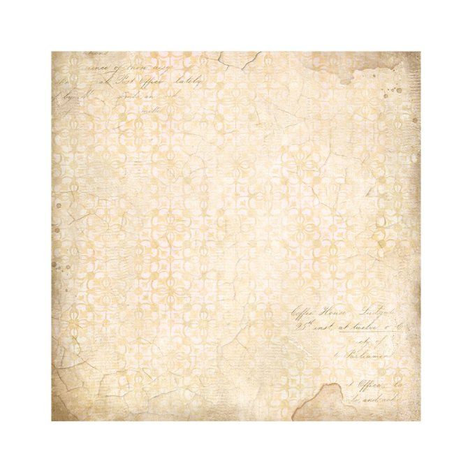 4 tissus polyester, collection : Golden Harmony - Stamperia - dimension : 30x30cm