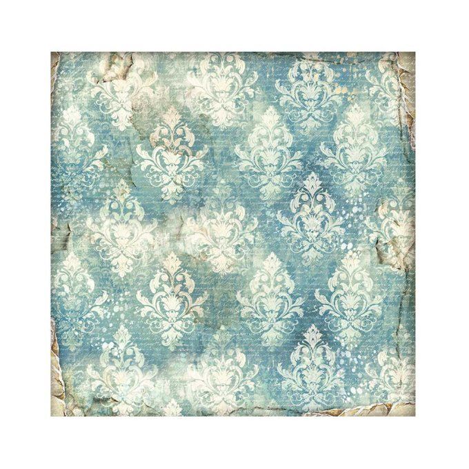 4 tissus polyester, collection : Alterego - Stamperia - dimension : 30x30cm