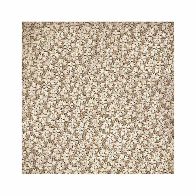 4 tissus polyester, collection : Old lace - Stamperia - dimension : 30x30cm 