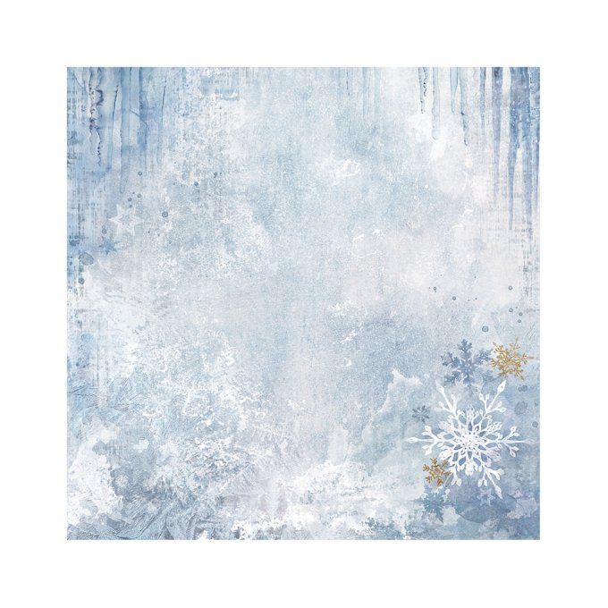 4 tissus polyester, collection : Dewdrops - Stamperia - dimension : 30x30cm 