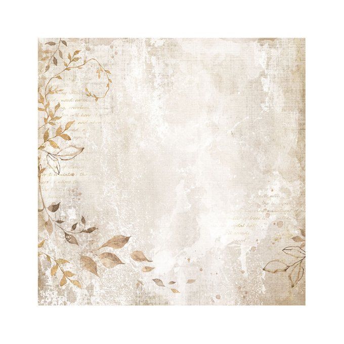 4 tissus polyester, collection : Dewdrops - Stamperia - dimension : 30x30cm 