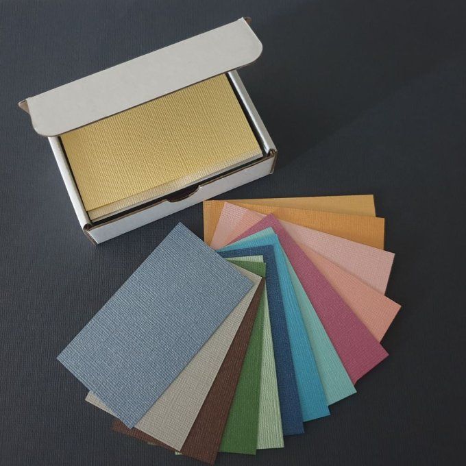 Nuancier de cardstocks 72 couleurs + 17 couleurs pearlescent - Scrapberry's - 216g, papier texturé