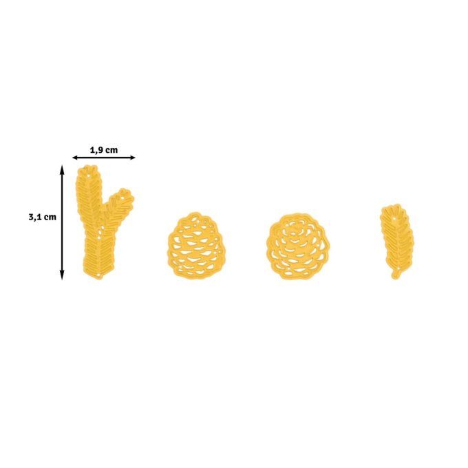 4 Dies/matrices de découpe, Nellie's - pommes de pin