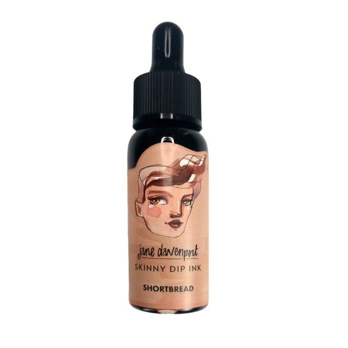 Jane Davenport, flacon, encre/aquarelle - 30ml - couleur Shortbread