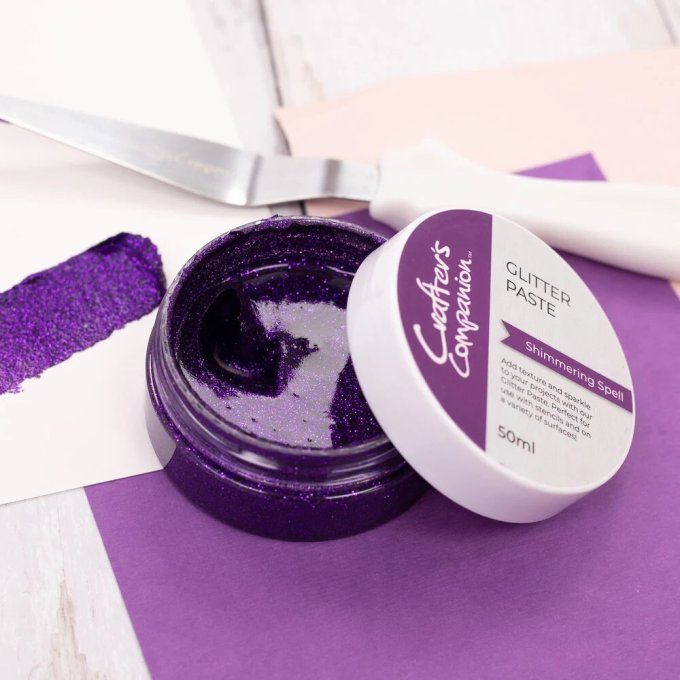 Glitter paste, Halloween & Fall,  Crafter's companion, couleur : Shimmering spell - 50ml 