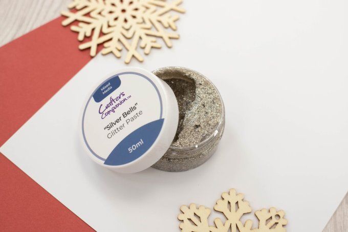 Glitter paste, Crafter's companion, couleur : Silver bells - 50ml 